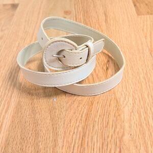 Vintage white Thin Belt